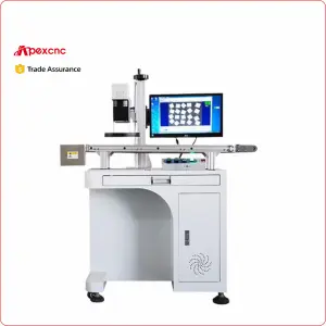 Ccd Volautomatische Visuele Positionering Transportband Kleine Onderdelen Markering 20W 30W Fiber Uv Lasergravure Markeermachine