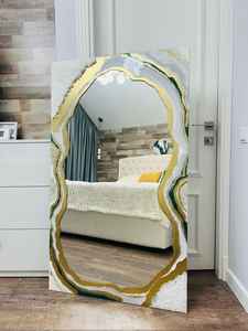 Marco de Fotos de Pie de Longitud Completa, Hecho a Mano, Duradero, Arte Moderno, Decoración de Pared de Vidrio y Hueso de Búfalo de Lujo Ligero - Product Image 3