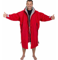 Parka de bain coupe-vent, poncho de surf surdimensionné, robe à capuche, veste chaude, manteau d'hiver, imperméable, manches longues, robe de changement
