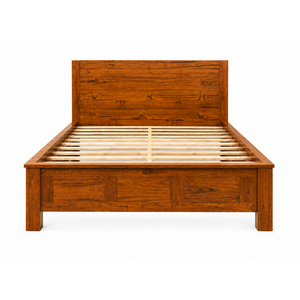 TropicaTeak Cadre de lit de rangement en teck massif artisanal, style ferme moderne, avec tiroirs de qualité supérieure, pour chambres et hôtels, vente en gros B2B - Product Image 3