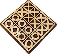 Nouveau design en bois fait à la main zéro jeu de croix look classique en bois tic tac toe jeu - Product Image 5