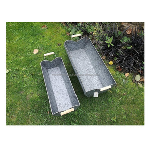 Suministros de jardín de campo Hecho en Vietnam Europa Macetas de flores galvanizadas para exteriores para plantas suculentas de jardín - Product Image 4