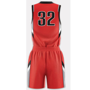 Ensembles de maillots de basket-ball en polyester de haute qualité 180g, couleur dégradée, imprimés, shorts d'été, taille plus, unisexe, meilleur prix - Product Image 6