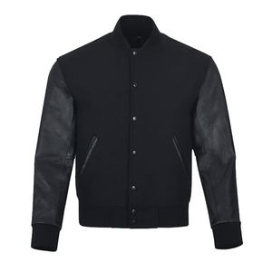 Veste de baseball universitaire de style unique à la mode grande taille vestes pour hommes Patch vierge et veste de collage brodé en 3D - Product Image 6