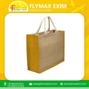 Bolsa de yute blanca hecha a mano ecológica bolsa de diseñador de yute de moda Premium para la sostenibilidad - Product Image 2