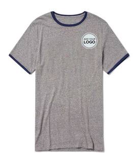 T-shirts pour hommes à manches courtes en coton, hauts légers décontractés, t-shirts basiques, t-shirts Ringer Tri-Blend - Product Image 1