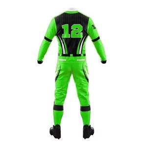 Conjuntos de uniformes de béisbol de color personalizado transpirable 100% poliéster hombres adultos - Product Image 5