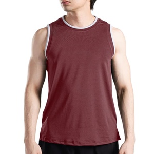 190 Gsm Cut Off Side Loose Fit Tank Top Men's Wear <b>Athletic</b> Sports Trendy Gym Clothes Wholesale Summer Wear Comfortable - Product Image 1