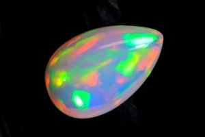 อัญมณีโอปอลทรงหลังเบี้ยรูปทรงรังผึ้งโอปอลเอธิโอเปีย-รูปทรงลูกแพร์รุ้งฉูดฉาดอัญมณี-เล่นสีธรรมชาติเรียบสำหรับ - Product Image 4