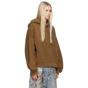 Oversize 400GSM algodón polar Sudadera con capucha mujer francés Terry Crop Boxy pulóver sudadera bordada Vintage ácido lavado estilo Sudadera con capucha - Product Image 2