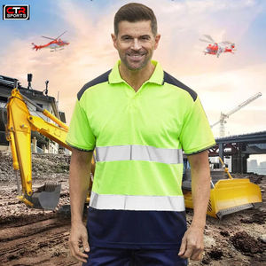 OEM 100% coton coupe classique sécurité garde polos été impression logo vêtements de travail T-Shirt avec fonction imperméable - Product Image 2
