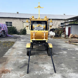 รถเข็นใส่ศพไฟฟ้า4ล้อลากม้าแบบวินเทจสีกำหนดได้เอง - Product Image 4