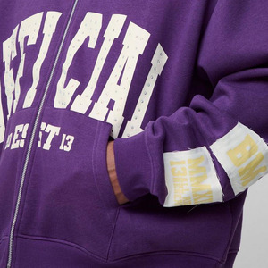 Haute demande surdimensionné Boxy fermeture éclair à travers strass appliques hommes sweats à capuche Streetwear mode coton mélangé sweats à capuche personnalisés hommes - Product Image 5