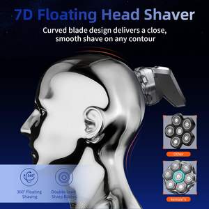 Rasoir électrique rechargeable à vitesse réglable pour hommes, rasoir rotatif étanche, utilisation humide et sèche - IPX7 - Product Image 4