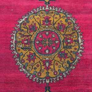 Alfombra Vintage de 6.46x9.6 pies, Alfombra Turca, Alfombra Persa Roja de Lana - Product Image 3