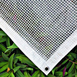 High Quality 22oz Vinyl Mesh Tarpaulin Waterproof Patio Cover Outdoor Sun <b>Shade</b> <b>Greenhouse</b> Tarps Made in Vietnam - Product Image 4