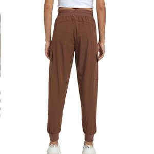 Pantalon de jogging cargo décontracté en toile pour homme, taille régulière, léger, avec cordon de serrage à la taille, pour l'automne - Product Image 4