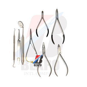 Kit de instrumentos de ortodoncia dental de configuración estándar de unión con casete de acero quirúrgico manual - Product Image 6