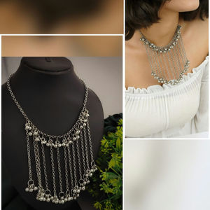 Proveedor indio directo superventas de alta calidad de alto grado Misha oxidado Ghungroo borla collar hecho a mano joyería étnica - Product Image 2