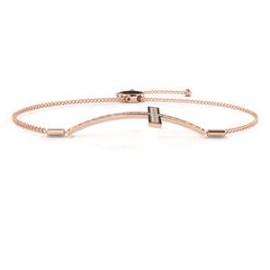 Pulsera de Diamantes Cultivados en Laboratorio de Oro de 18K, Hermosas Pulseras y Brazaletes de Diamantes - Product Image 1