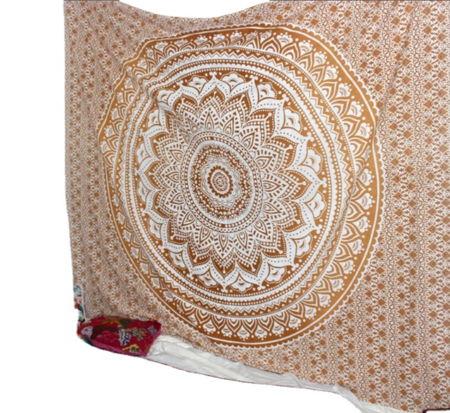 Digital Printed Mandala Tapestry Wall Hanging Indian Beautiful Mandal Bedsheet Bedspread Multipurpose Mandala Tapestry Bulk OEM