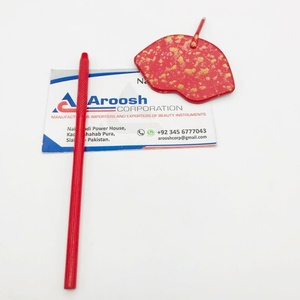 Espejo labial de acero inoxidable sostenible al por mayor en color rojo para inspecciones de extensiones de pestañas de belleza con punta puntiaguda - Product Image 5