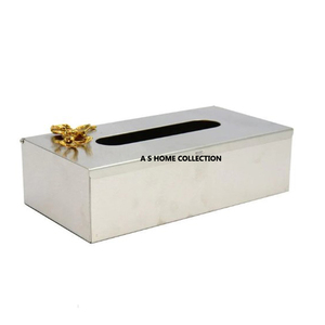 Porte-mouchoirs en métal en aluminium de conception de visage de cerf avec le support rond de stockage de couleur argentée pour des hôtels de salle de bains - Product Image 3