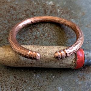 Handmade pure copper <b>bracelet</b> for men women <b>arthritis</b> pain relief healing magnetic therapy bangle adjustable open cuff design - Product Image 1
