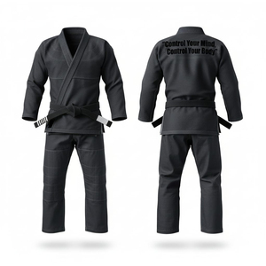 Kimono de judo de qualité supérieure, unisexe, adultes, avec genouillères renforcées, 100% coton, respirant, séchage rapide, positions du logo sur le devant et le dos - Product Image 5