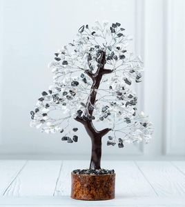 La mayoría de las ventas hechas a mano piedra Natural Hematita y howlita piedras preciosas Chips ágata árbol para la decoración del hogar - Product Image 4