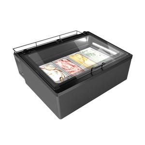 Congelador Exhibidor de Sobremesas y Helados FRAMEC con 4 Contenedores de 5L, 850x821x363mm - Product Image 1