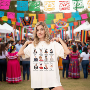 Maglietta 'Leggende e Eroi Ispanici' per Insegnanti di Spagnolo, Comfort Colors per la Celebrazione della Tradizione Ispanica - Product Image 3