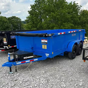 Livraison gratuite 6X12 10000 GWR Remorque à benne basculante Pompe 12V pour le travail et l'agriculture Compacte, robuste et facile à remorquer - Product Image 1