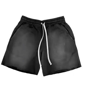 Pantalones Cortos Deportivos para Hombre, Estilo Vintage, Lavado, Sublimación, Desgastado por el Sol, con Bolsillos Traseros Elegantes, Cordones Largos, Cintura Elástica Alta, 100% - Product Image 5