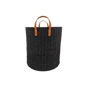 Cesta de Almacenamiento de Ratán Teñido de Negro, Hecha a Mano, Ecológica, Moderna, Rectangular, Multiusos, Hanoi - Product Image 3
