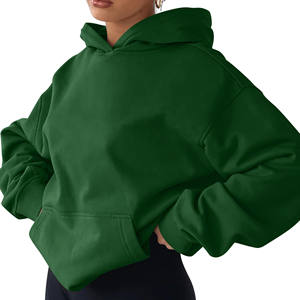 ODM 100% coton surdimensionné sérigraphié élégant femmes sweats coupe-vent en plein air mode Streetwear femmes sweats à capuche tricotés - Product Image 4