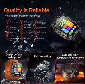 <span class=keywords><strong>Nouvelle</strong></span> montre connectée Zw96 2026 avec batterie grande capacité 1400 mAh, lampe torche LED multiple, suivi de santé et appels sans fil pour les sports de plein air - Product Image 3