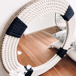 Espejo con Incrustaciones de Resina de Alta Calidad para Decoración de Paredes o Decoración del Hogar, Marco de Espejo con Incrustaciones de Hueso - Product Image 1