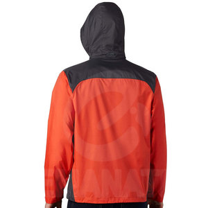 Vestes coupe-vent en toile pour hommes, streetwear d'extérieur, avec design personnalisé, imperméables et logo frontal - Product Image 3
