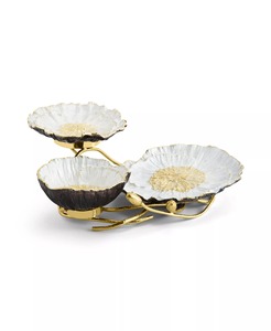 Ensemble de bols de service décoratifs en aluminium faits à la main, écologiques, pour mariage de luxe, multi-bols, pour desserts, collations, fruits secs - Product Image 3