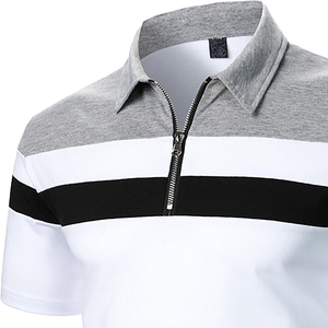 Polo pour hommes nouveau style été vêtements d'affaires broderie Polo T-shirt 100% coton respirant à manches courtes polos - Product Image 5