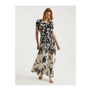 Vestido Casual Maxi de Viscosa con Estampado Detallado, BGN Turquía - Product Image 1