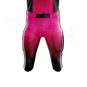 Nueva Llegada PRINT CRAFT SPORTS Uniforme de Fútbol Americano Unisex 100% Poliéster Transpirable de Manga Corta en Oferta con Contraste de Color - Product Image 4