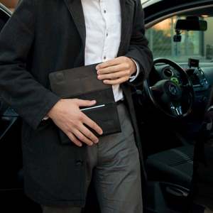 กระเป๋าสตางค์หนังสุดหรูสำหรับชายและหญิงมีซิปเปิดปิด, กระเป๋าสตางค์หนังหรูหรา LWM-0259 - Product Image 5