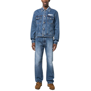 Meilleure vente de haute qualité pour hommes DTG imprimé veste en jean vierge pour l'hiver automne automne mode brodé Mandarin OEM Service - Product Image 3