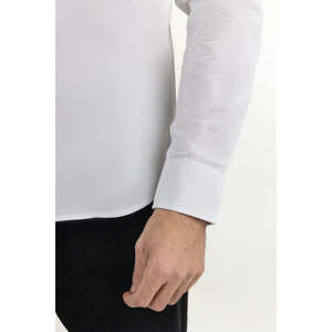 Chemises décontractées pour hommes 100 % coton, double boutonnage, infroissables, en popeline satinée, coupe régulière XL, pour le bureau, ODM, pour l'été - Product Image 5