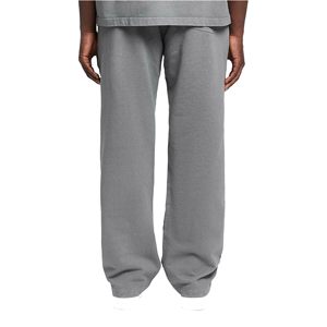 Pantalon de survêtement décontracté surdimensionné, couleur unie, OEM personnalisé, taille élastique, coupe ample, jambe large, léger, 100% coton, lavage - Product Image 4