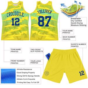 Nouveaux vêtements de basket-ball pour hommes Meilleurs uniformes de basket-ball Kit complet Design Sublimation Ensembles de maillots de basket-ball personnalisés - Product Image 3
