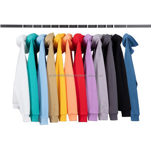 Sweat-shirt personnalisé 360gsm unisexe, streetwear uni, sweat-shirt à épaules tombantes, sweat-shirt vierge de haute qualité, broderie pour homme - Product Image 2