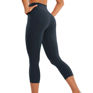 Comfortable Soft Gym Seamless Workout Pants High Waist 2025 Nylon Scrunch Butt Yoga <b>Leggings</b> With Side Pockets For Women - Product Image 6